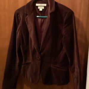 Tommy Hilfiger wine color  Velvet Blazer